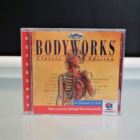 Bodyworks Classic Edition PC CD ROM Windows 3.1 Vintage 1996 Human Body - Picture 1 of 5